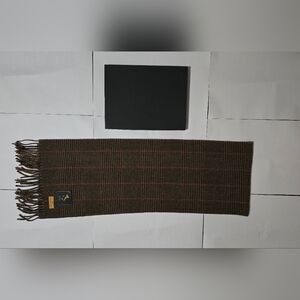 Tessilechiti Brown Plaid Men's Scarf